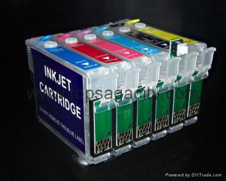 Refillable Ink Cartridge For Epson T50/ Tx700w/ Tx800w/ R295/ R290 Etc